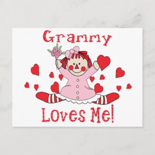 Grammy Liebe Rag Doll Postkarte
