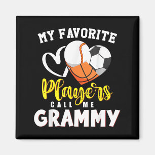 Grammy Lieblings Baseball Fußball Basball Spieler Magnet