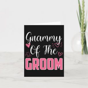 Grammy of the Groom Family Wedding Party Husband T Karte