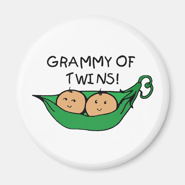 Grammy of Twins Pod Magnet (Vorne)