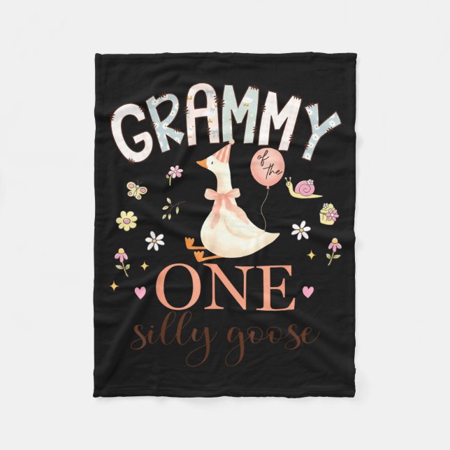 Grammy One Alberner Gans 1. Grafik Kunst Fleecedecke (Vorderseite)