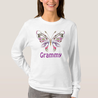 Grammy personalisierter Schmetterling T-Shirt