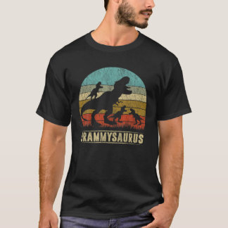 Grammy Saurus T Rex Dinosaurier 3 Drei Kinder über T-Shirt