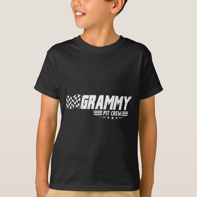 Grammy T Crew Race Car Birthday Family Racing  T-Shirt (Vorderseite)