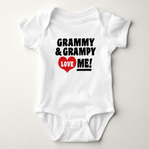 Grammy und Grampy Liebe Baby Strampler