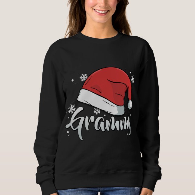 Grammy Weihnachten Santa Grandma Matching Family P Sweatshirt (Vorderseite)
