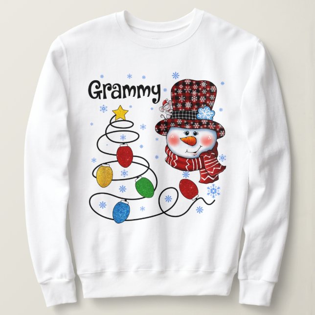 Grammy Weihnachten Sweatshirt (Design vorne)