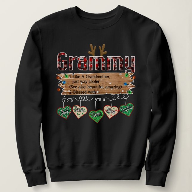 Grammy Weihnachten Sweatshirt (Design vorne)