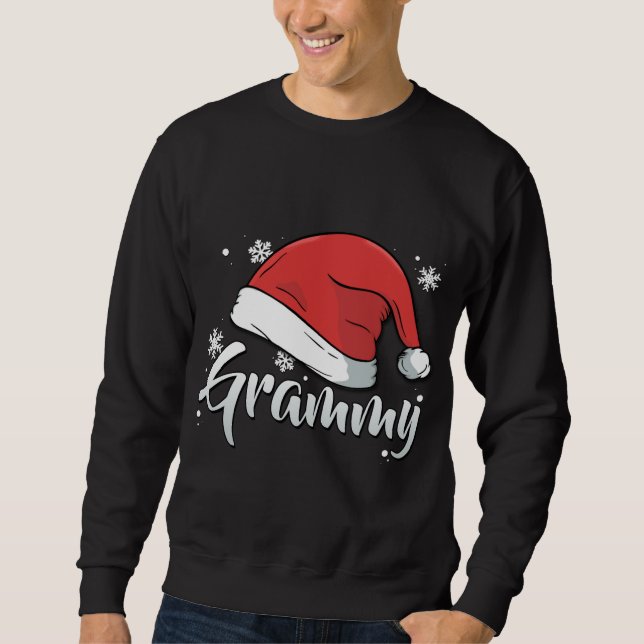Grammy Weihnachten Weihnachtsmann-Matching-Familie Sweatshirt (Vorderseite)