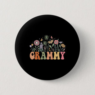 Grammy Wildblume Florale Geburtstags-Baby-Party Ne Button