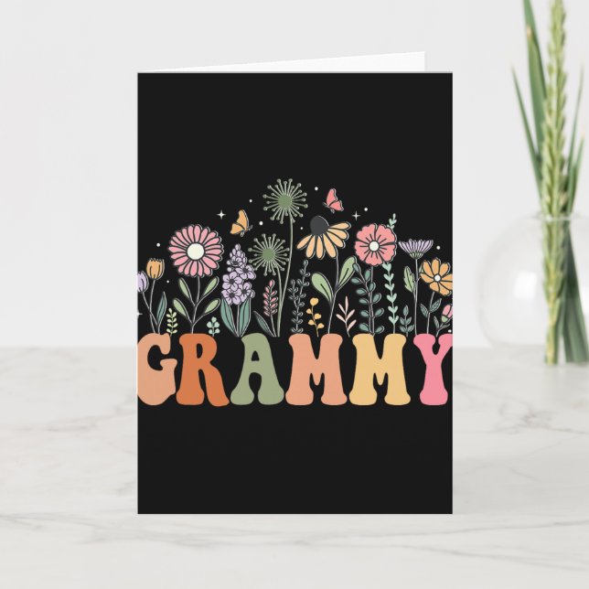 Grammy Wildflower Floral Birthday Baby Shower New  Karte (Vorderseite)
