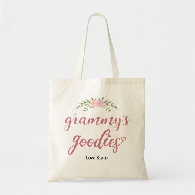 Grammy's Goodies Custom Floral Geschenk von Grandk Tragetasche (Vorne)
