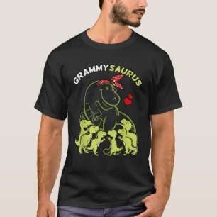 Grammysaurus Grammy 6 Kinder Dinosaurier Mutter Ta T-Shirt