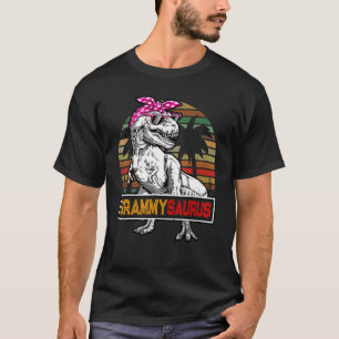 Grammysaurus Rex Dinosaur Grammy Saurus Family Mat T-Shirt