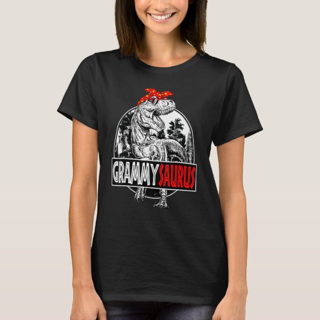 Grammysaurus Rex Dinosaur Grammy Saurus Family T-Shirt (Vorderseite)