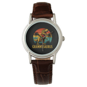 Grammysaurus T Rex Dinosaur Grammy Mütter Tag Armbanduhr