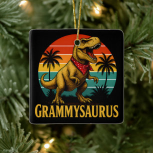 Grammysaurus T Rex Dinosaur Grammy Mütter Tag Keramikornament