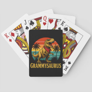 Grammysaurus T Rex Dinosaur Grammy Muttertag Spielkarten