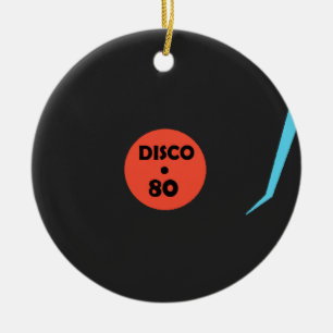Gramophon Record Ornament - Retro Disco Party
