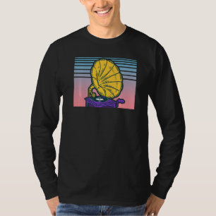 Gramophon Record Player Vaporwave ästhetisches Pho T-Shirt