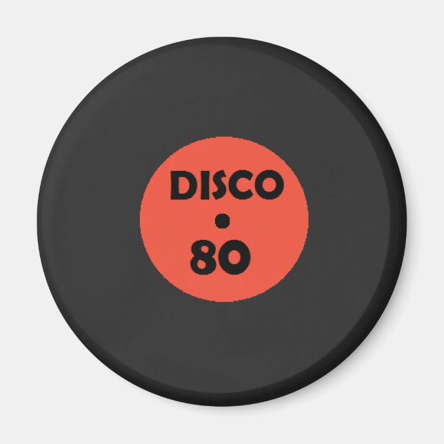 Gramophone Record Fun Magnet - Retro Disco Party (Vorne)