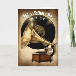 Gramophone Väter-Tageskarte Karte