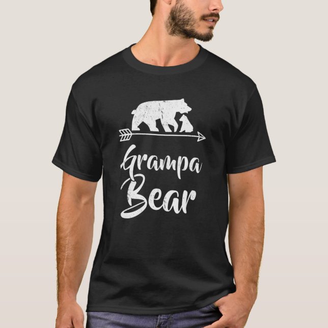 Grampa Bär passt Weihnachtskostüm der Familie T-Shirt (Vorderseite)