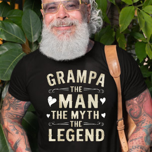 GRAMPA   Der Mann der Mythos der Legende Vatertag T-Shirt