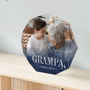Grampa Grandpa Jahr festgelegt Fotoblock