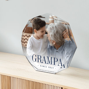 Grampa Grandpa Jahr festgelegt Fotoblock