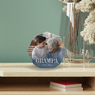 Grampa Grandpa Jahr festgelegt Fotoblock