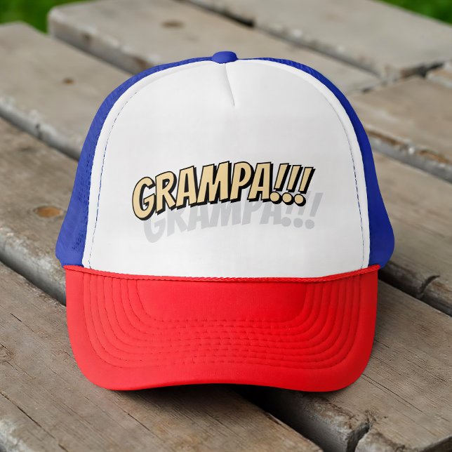 Grampa! Modernes, einfaches Cooles Comic Truckerkappe (Von Creator hochgeladen)