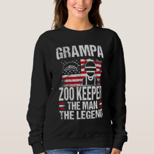 Grampa Zoo bewahrt den Mann an der Legende Retro U Sweatshirt