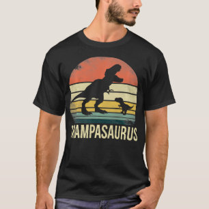 Grampasaurus T Re Dinosaurier Retro Vatertag für T-Shirt