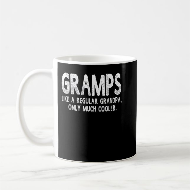 Grampen definiert sich nur Cooler als normale Opa Kaffeetasse (Links)