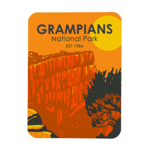 Grampians Nationalpark Australien Vintage Magnet