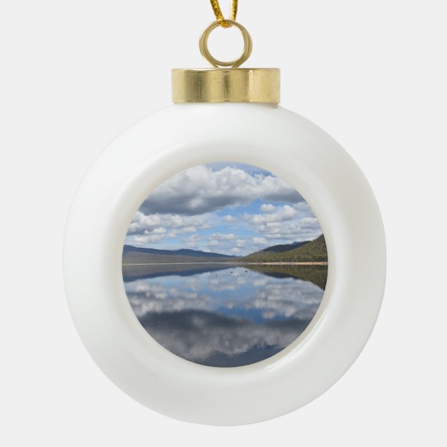 Grampians Reflektiert Keramik Kugel-Ornament (Vorderseite)