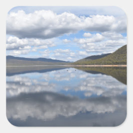 Grampians Reflektiert Quadratischer Aufkleber