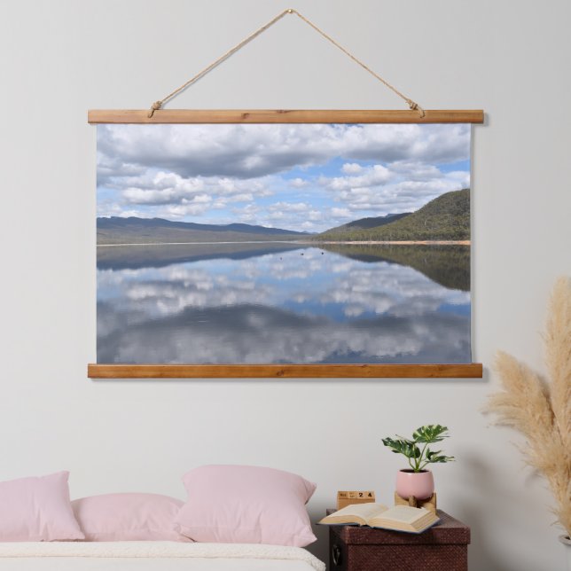 Grampians Reflektiert Wandteppich Mit Holzrahmen (Schlafzimmer)