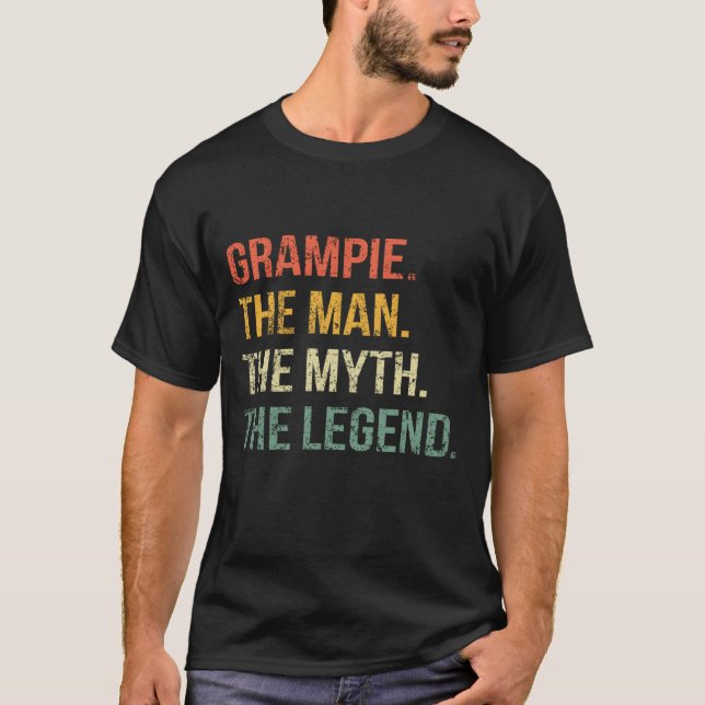 Grampie Man Myth Legende für Vater Vater T-Shirt (Vorderseite)