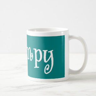 grampig Aquamarin und weiß Kaffeetasse