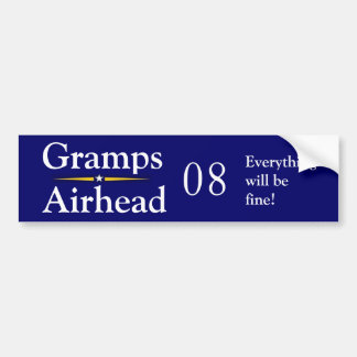 Gramps- Airhead 08 alles ist fein Autoaufkleber