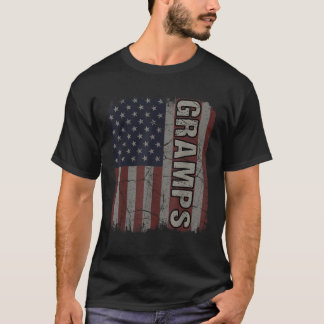 Gramps American Flag Vintag Vatertag 4. J T-Shirt