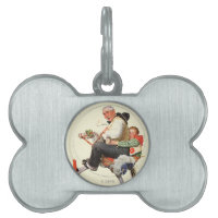 Gramps auf Schaukelpferd