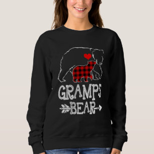Gramps Bär Buffalo Karierte Weihnachtsfamilie Paja Sweatshirt