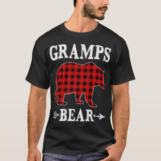 Gramps Bear Christmas Pajama Red Kariert Buffalo F T-Shirt