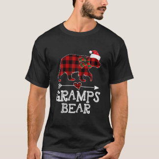 Gramps Bear Christmas Pajama Red Kariert Buffalo F T-Shirt