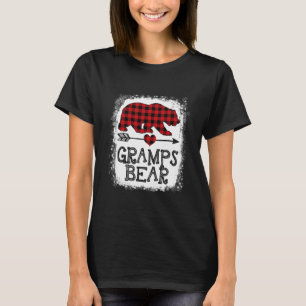 Gramps Bear Christmas Pajama Red Kariert Buffalo F T-Shirt