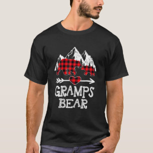 Gramps Bear Christmas Pajama Red Kariert Buffalo F T-Shirt