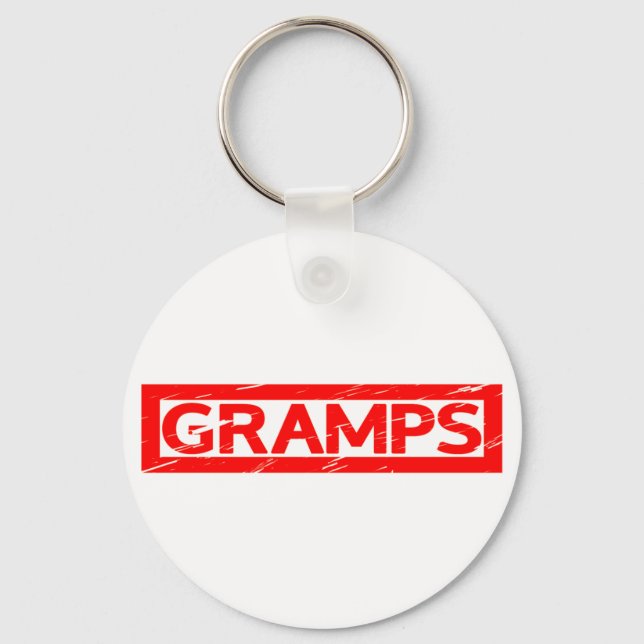 Gramps-Briefmarke Schlüsselanhänger (Vorderseite)